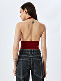 Degaje Yaka Kolsuz Slim Fit Bluz
