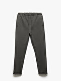 Viskon Karışımlı Beli Bağcıklı Jogger Eşofman Pantolon