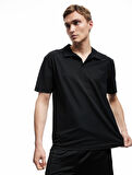 Kısa Kollu Polo Yaka Pike Kumaş Oversize Spor Tişört