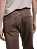 Pamuklu Straight Fit Gabardin Pantolon