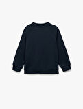 Uzun Kollu Bisiklet Yaka Cepli Basic Fermuarlı Sweatshirt