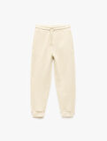 Pamuklu Beli Bağcıklı Dokulu Basic Jogger Eşofman Altı
