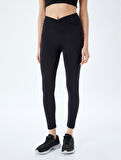 Basic Yüksek Bel Slim Fit Spor Tayt