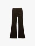 Yüksek Bel Pamuklu Leoparlı İspanyol Paça Pantolon - Flare Jeans