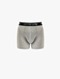 Lastik Detaylı Pamuklu 3'lü Boxer Seti