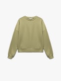 Üç İplik Uzun Kollu Bisiklet Yaka Basic Sweatshirt