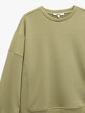 Üç İplik Uzun Kollu Bisiklet Yaka Basic Sweatshirt