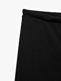 Beli Bağcıklı Rahat Kesim Düz Paça Pantolon