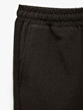 Dokulu Viskon Karışımlı Chino Cep Detaylı Beli Bağcıklı Pantolon