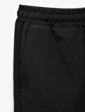 Dokulu Viskon Karışımlı Chino Cep Detaylı Beli Bağcıklı Pantolon