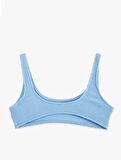 Dokulu U Yaka Bralet Bikini Üstü
