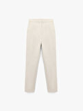 Yüksek Bel Slim Fit Cigarette Pantolon