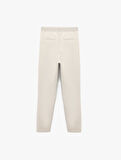 Yüksek Bel Slim Fit Cigarette Pantolon