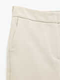 Yüksek Bel Slim Fit Cigarette Pantolon
