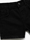 Pamuklu Cep Detaylı Basic Denim Şort
