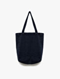 Cep Detaylı Saplı Denim Tote Çanta