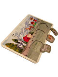 Çiftlik Hayvanları, Ahşap Çocuk Puzzle, Yapboz, Renkli Çiftlik Yapboz, Ahşap Puzzle, 7 Parça