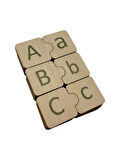 Türkçe Alfabe Eşleme, Yeşil, Alfabe Puzzle, Ahşap Puzzle, Montessori Büyük Küçük Harf Bulmaca Oyunu
