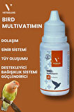 Kuş Multivitamin Tüm Kafes Kuşları ve Güvercinler için 13 Farklı Vitamin İçeren Damla 30 Ml