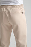 Bej - XL Erkek Cep Detaylı Jogger Eşofman Altı