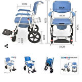 Medikalcim Banyo Sandalyesi Tekerlekli