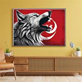 ASİL KURT 7 70X50CM KARTON ÇERÇEVESİZ TABLO
