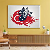 ASİL KURT 15 70X50CM KARTON ÇERÇEVESİZ TABLO