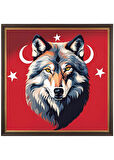 ASİL KURT 30 50X50CM PVC ÇERÇEVESİZ TABLO