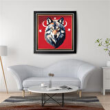 ASİL KURT 30 50X50CM PVC ÇERÇEVESİZ TABLO