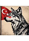 ASİL KURT 33 50X50CM PVC ÇERÇEVESİZ TABLO