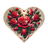 Tİ-PLAY KS81 KALP ŞEKLİNDE 30X30 CM HEDİYELİK DUVAR SAATİ