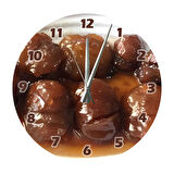 Tİ-PLAY KESTANE ŞEKERİ 30X30CM AKRİLİK DEKORATİF MODERN DUVAR SAATİ