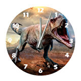 Tİ-PLAY T-REX 30X30CM AKRİLİK DEKORATİF MODERN DUVAR SAATİ