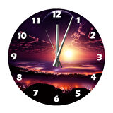 Tİ-PLAY MUHTEŞEM GÖKYÜZÜ VE ŞEHİR 30X30CM AKRİLİK DEKORATİF MODERN DUVAR SAATİ