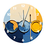 Tİ-PLAY BOYALAR 30X30CM AKRİLİK DEKORATİF MODERN DUVAR SAATİ