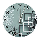 Tİ-PLAY MODERN ÇİZGİ 30X30CM AKRİLİK DEKORATİF MODERN DUVAR SAATİ