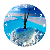 Tİ-PLAY SUDAN KALP 30X30CM AKRİLİK DEKORATİF MODERN DUVAR SAATİ