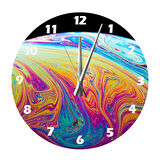 Tİ-PLAY RENKLER VE BOŞLUK 30X30CM AKRİLİK DEKORATİF MODERN DUVAR SAATİ