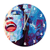 Tİ-PLAY ŞARKI SÖYLE 30X30CM AKRİLİK DEKORATİF MODERN DUVAR SAATİ