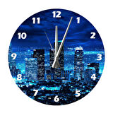 Tİ-PLAY GÖKDELENLER 30X30CM AKRİLİK DEKORATİF MODERN DUVAR SAATİ