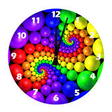 Tİ-PLAY RENK BONCUKLARI 30X30CM AKRİLİK DEKORATİF MODERN DUVAR SAATİ