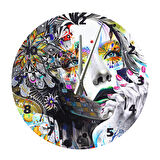 Tİ-PLAY DÜŞÜNEN KIZ 30X30CM AKRİLİK DEKORATİF MODERN DUVAR SAATİ