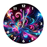 Tİ-PLAY RENK KIVILCIMI 30X30CM AKRİLİK DEKORATİF MODERN DUVAR SAATİ