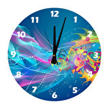 Tİ-PLAY GÖK VE MAVİ 30X30CM AKRİLİK DEKORATİF MODERN DUVAR SAATİ