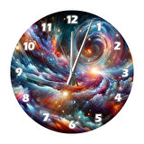 Tİ-PLAY EVRENDE FIRTINA 30X30CM AKRİLİK DEKORATİF MODERN DUVAR SAATİ