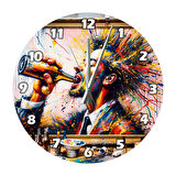 Tİ-PLAY MOLA 30X30CM AKRİLİK DEKORATİF MODERN DUVAR SAATİ
