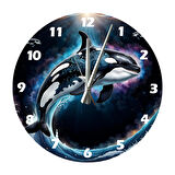 Tİ-PLAY ORCA 30X30CM AKRİLİK DEKORATİF MODERN DUVAR SAATİ