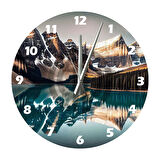 Tİ-PLAY KARLI DAĞLAR 30X30CM AKRİLİK DEKORATİF MODERN DUVAR SAATİ
