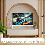 OTOMOBİL TEMALI BÜYÜK YARIŞ KLASİK ÇERÇEVESİZ TABLO 60X34 CM