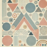 İSKANDİNAV SOYUT TABLO SET ÇERÇEVESİZ 50X50CM PVC TABLO 4'LÜ SET 020 (Her bir tablo 50X50CM Büyüklüğündedir.)